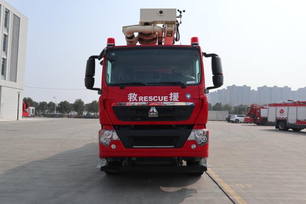 JP32 HOWO Caminhão Torre de Água Caminhões de Bombeiros Resgate 10kW/T Sinotruk
