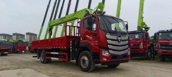 Durable 2-ton, 3-ton, 3.2-ton Flexible 4-ton, 5-ton Hydraulic Lifting Mobile Telescopic Arm Truck Mounted Crane
