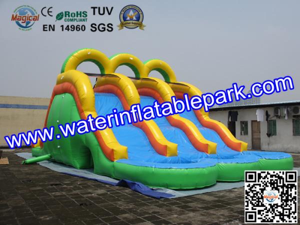 18OZ PVC  Fun Adult Inflatable Water Slides Rentals For Event And Party
