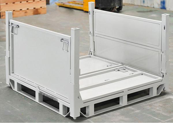 Gaiolas de aço da pálete das anti caixas do Stillage da ponta 1140x1140mm