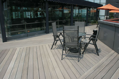 Flexible WPC Composite Decking Patio WPC Construction Decking