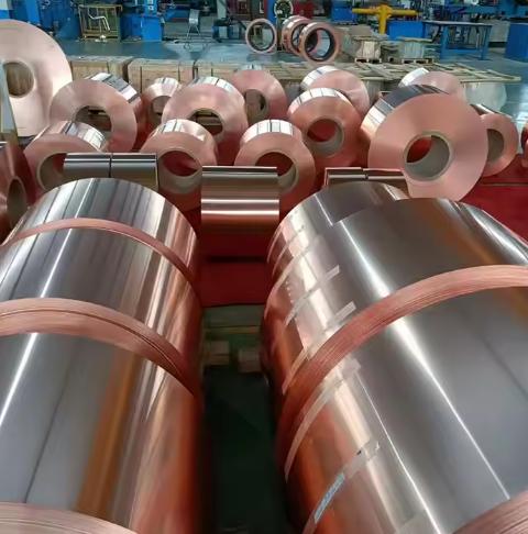 Pure Red Flat Copper Strip With 0.1mm Thickness For Electronic Industrial Decorative