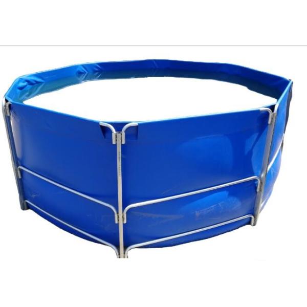 Tanque de pescado de lonas no corrosivo de 7000L, tanque de pescado plegable de estanque de pescado de larga vida