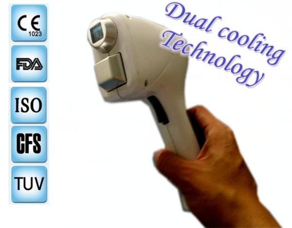 Duração portátil do pulso do CE da máquina da remoção do cabelo do laser do diodo 808nm