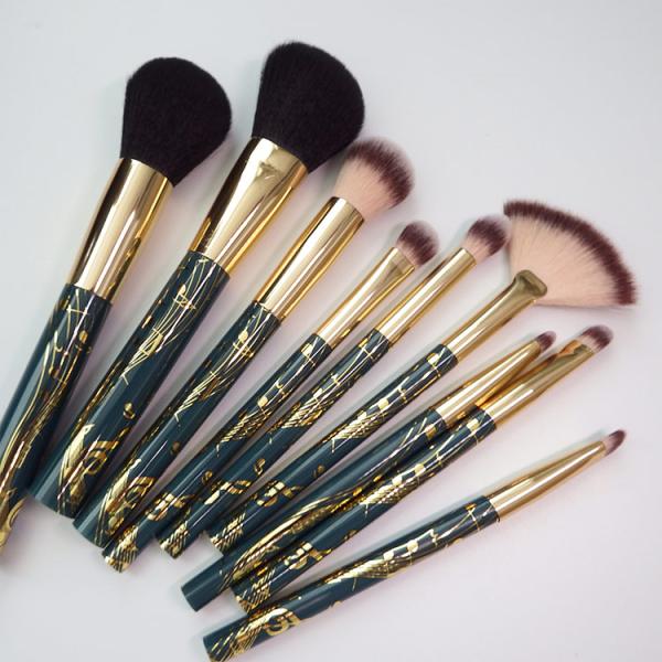 Музыка ударяет сделанный по образцу овальный набор щетки макияжа 9 частей исключительный высокий выполнять