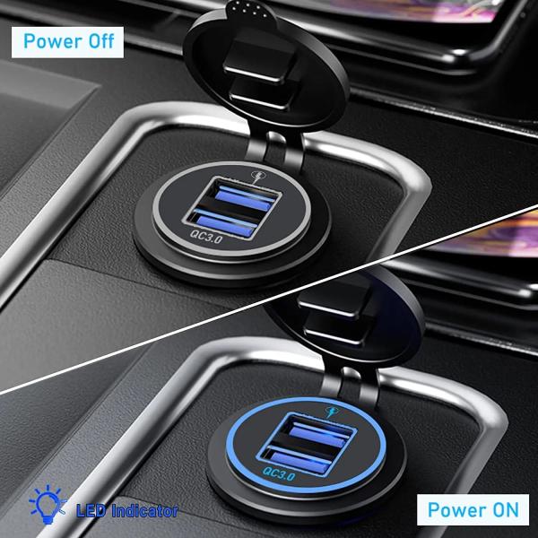 Adaptateur de recharge rapide USB QC3.0