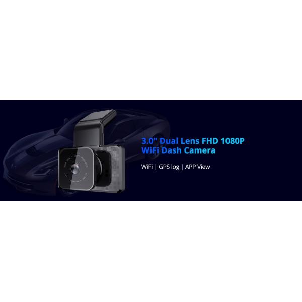 3-дюймовый WIFI GPS видеокамера автомобильный видеорегистратор видеорегистратор FHD 1080P 24H парковочный монитор