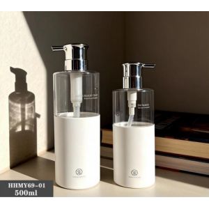 Customized Plastic Luxury Shampoo Bottles 500ml PET Bottle