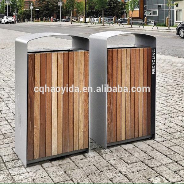 L350*W250*H930 MM 40L Galvanized Garden Waste Bin