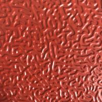 Plaque de couleur rouge en aluminium en relief 0,50 mm * 1250 mm Plaque d'aluminium utilisée dans l'industrie automobile