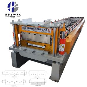 High Speed Automatic 430 Standing Seam Roll Former With Hydraulic Pressure Transmission And 14 Row Molding