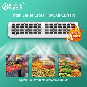 Indoor Electric Over Door Air Curtain Ceiling Mounted 220V 50HZ 9--11 m/s Air Curtain Door