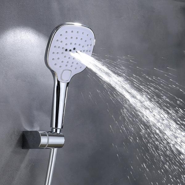 Strong bathroom showerhead massage shower head handheld multi pressure button hand shower head