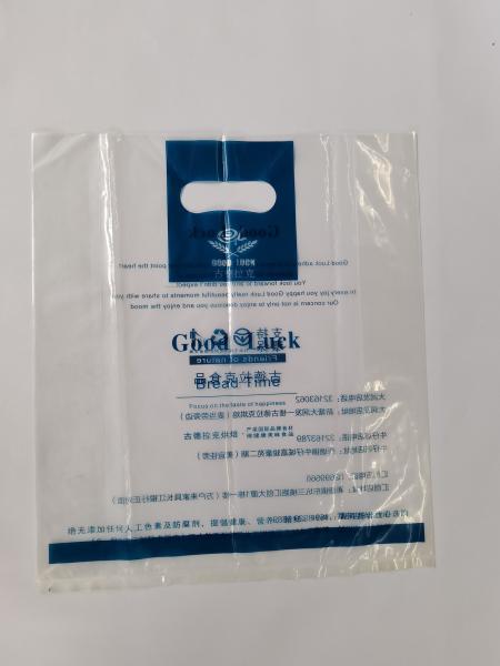 High Toughness 140mic Die Cut Handle Bags strong load bearing capacity