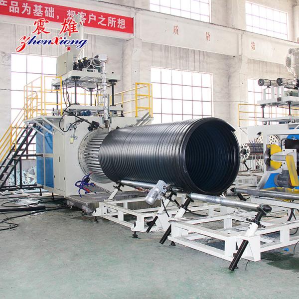 Large Diameter Plastic Pipe Machine Smooth Wall Finish In Winding Ow Cost And High Output