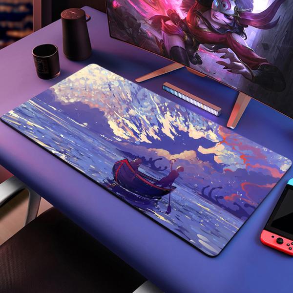 Private Mold XYDAN Custom Logo Rubber Gaming Mouse Pad with CMYK Sublimation Printing