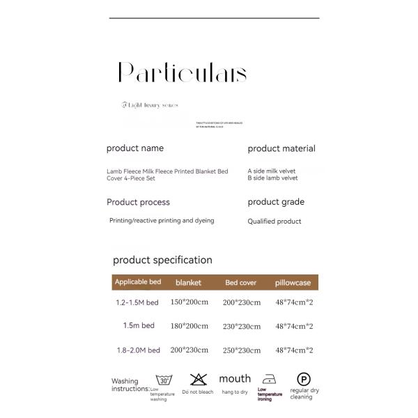 Cubiertas de invierno de 4 piezas de lana de cordero y lana de leche