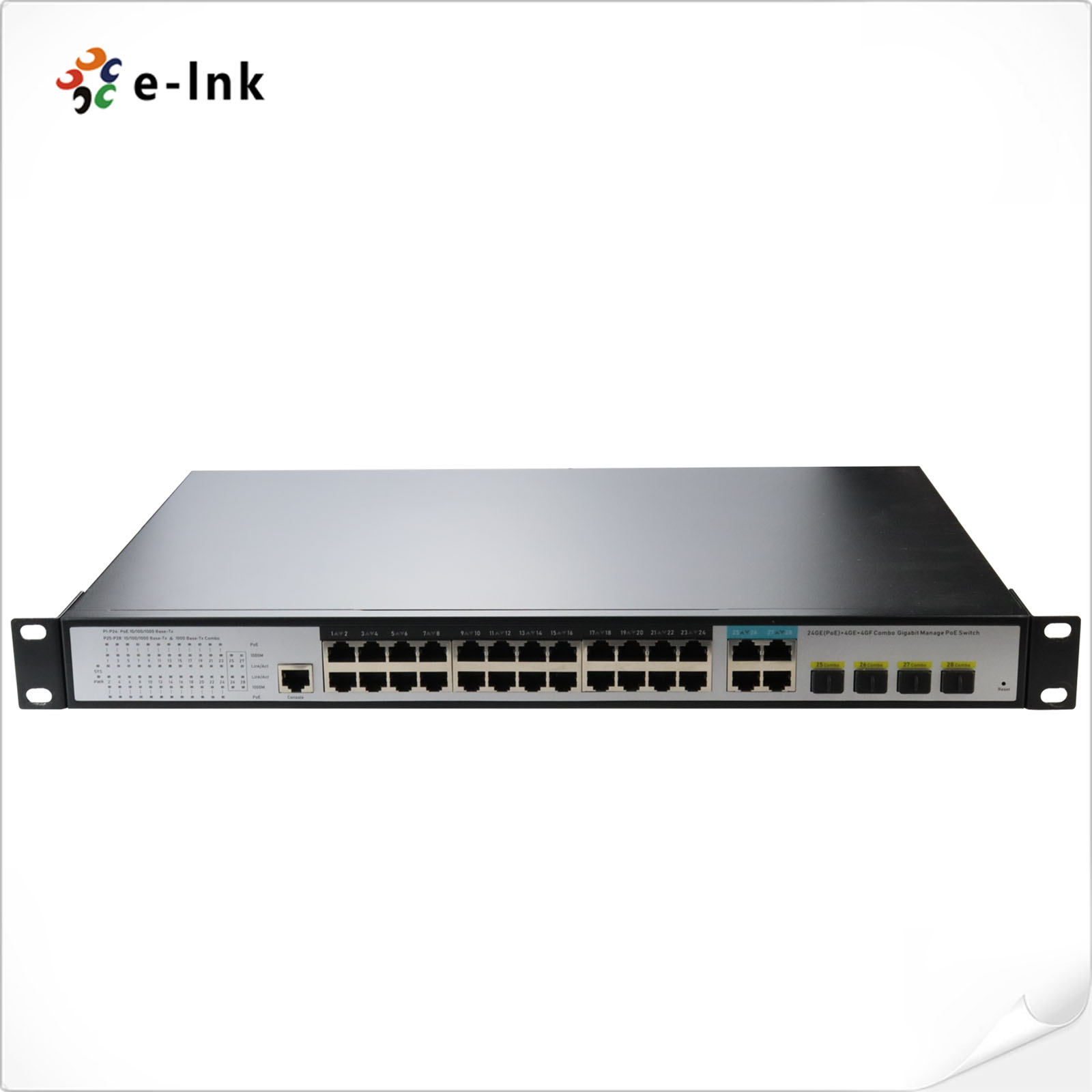 56Gbps слой 2 управлял гигабитом 802.3at PoE переключателя 24 гаван до 4 гаван гигабита TP/SFP комбинированный