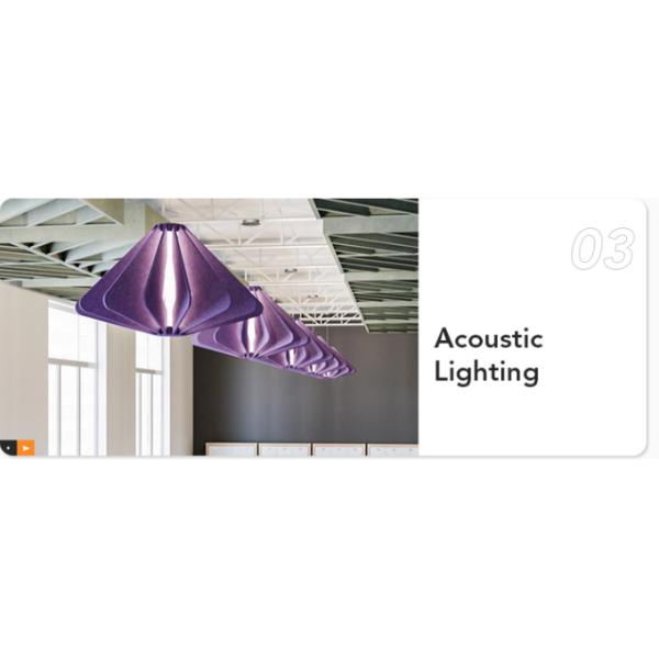 100% Felt Fiber Polyester Soundproof Acoustic Panel for Auditorium Gym Customization