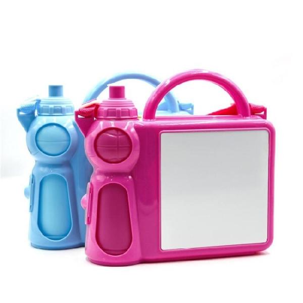 Sublimation Lunch Box Blank With Water Bottle Personalised Childrens Sublimation Plastic Kids Lunch Box