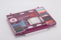 Mini boîte à coudre pour débutants Grand kit de fil professionnel Outils de fil d'aiguille en plastique fournitures de départ
