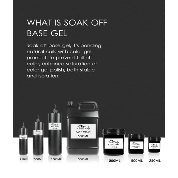 Gel Base and Top Coat No Wipe Eco-friendly Oem Factory Nails Gel Base Coat Top Coat Gel Nail Polish