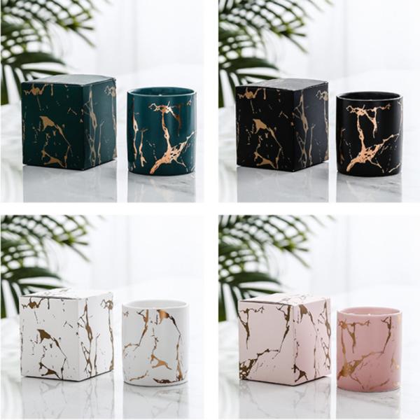 Home Decoration Scented Soy Candles Natural Scented Candles Marble Candle Jar With Lids