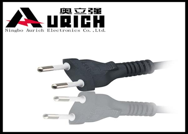 Brazil 2 Prong Power Cord AC Plug InMetro Certification For Desktop Computer