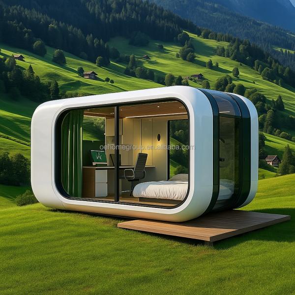 Soundproof OEM ODM Modular Private Office Pods Outdoor Capsule For Exterior Garden Backyard