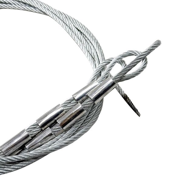 Heavy Duty Thimble Spliced Wire Rope Sling Nominal Strength Wire Rope Sling for Lifting