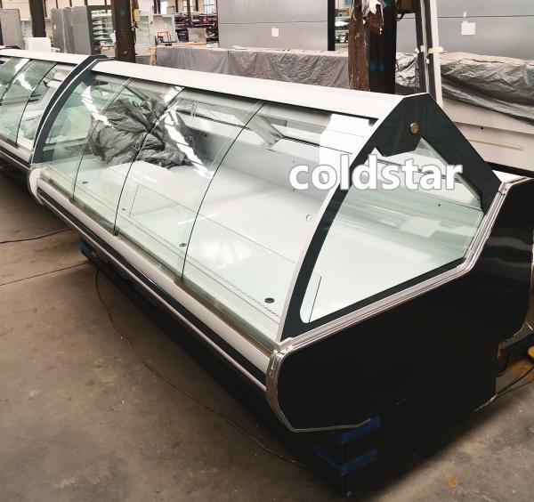 ETL Approved Supermarket Food Meat Display Cooler Sliding Glass Door Display Deli Cabinet Refrigerator