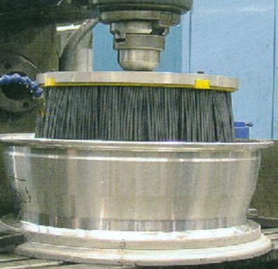 A escova Deburring para a máquina de trituração do CNC Colagem-injetou a escova abrasiva do disco do fio para as rodas de lustro do automóvel