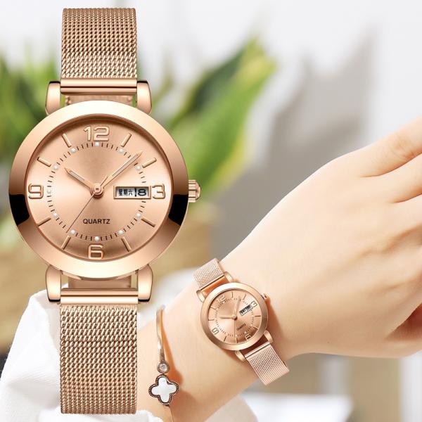 Luxury Japan Movement Women Quartz Chronograph Wrist Watch