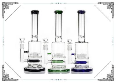 Sprinkler Perc And Gridded Inline perc Glass Water Pipes 12'' Bongs