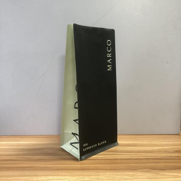 454g 250g 200g Saco de café personalizado Inovadora válvula de escape unidirecional