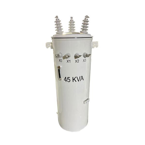 Three Phase Pole Mounted Transformer Oil Immersed  13800V to 480Y/277V 75KVA