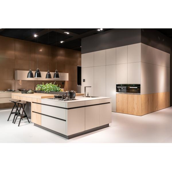 Pink Colour Modular Kitchen Stainless Steel Cabinets Luxury Classic Custom