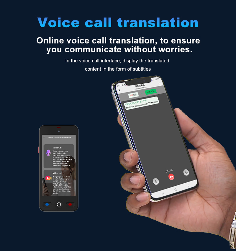 AI Video Call Voice Intelligent Language Translator For Business Tranvel Study
