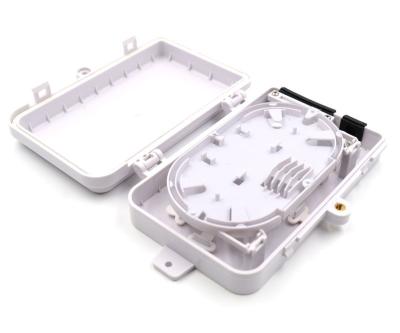 White 4 Ports Fiber Optic Termination Box For FTTH / FTTO / FTTB Network