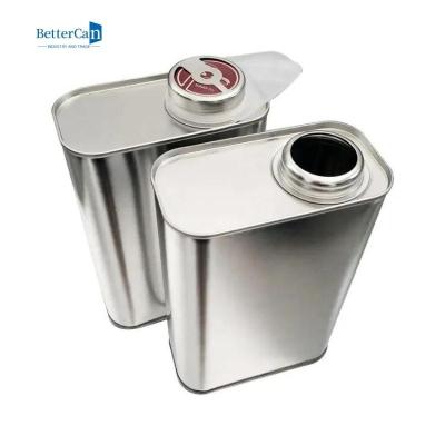 Empty 2.5 Litre Paint Tin Cans 1 Gallon Tinplate Tin With Pressure Cap