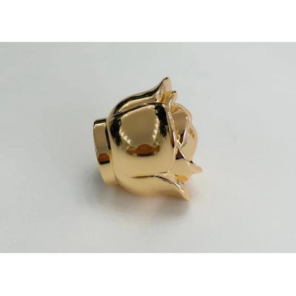 Floral-Shaped Zinc Alloy Perfume Bottle Caps Perfume Lids With Customized Logo