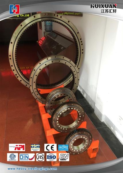 Industrial Accurate Steel Forging Slewing Bearing 5000mm CNC Ring Rolls