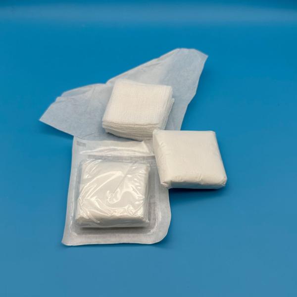 Sterile Single Use Medical Gauze Swab Dressings and Materials for Medical Purposes