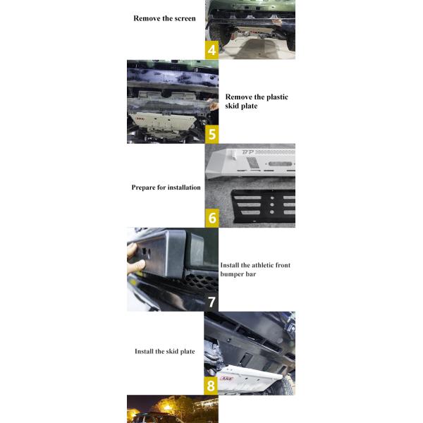 Auto Exterior Accessories Front decoration Bumper Guard front bar for TOYOTA vehicle