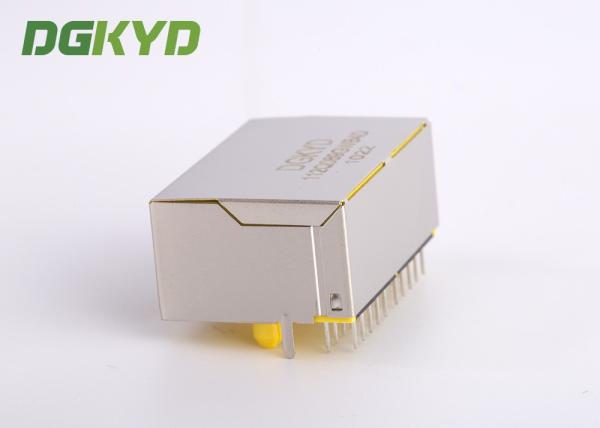 Transformador trapezoide portuário do CAT 6 2 Ganged RJ45 Jack Combo With Gigabit Ethernet