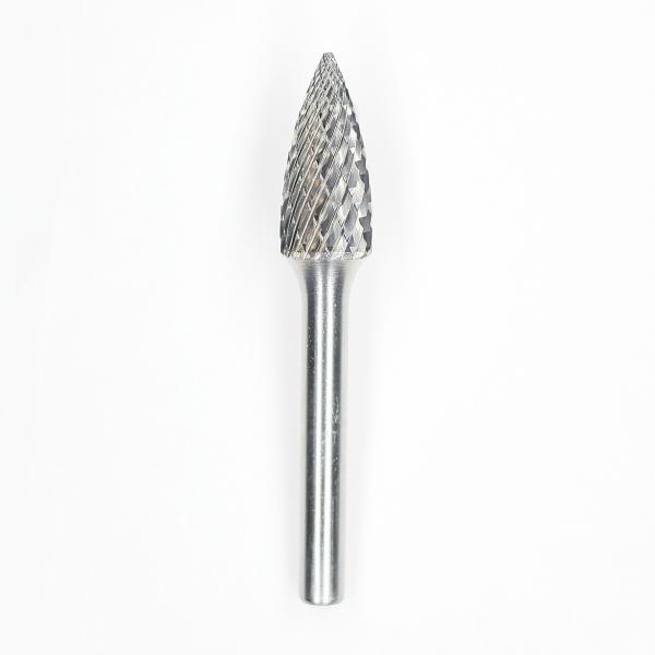 SG-2 Tree Point End Double Cut Carbide Burr 1/4 Shank Carbide Burrs For Die Grinder 5/16 X 3/4