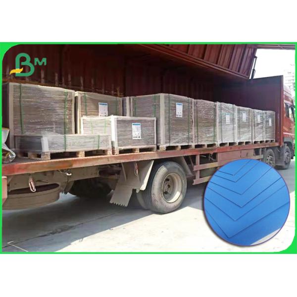 tablero de papel sólido azul brillante de la alta tiesura de 1.2m m para la caja del cartón