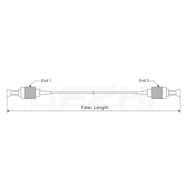FTTX 2m Lc к Fc Patchcord Мультимодная широкополосная связь