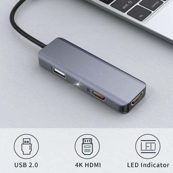 60Hz/30Hz Display Support USB Type-C Adapter for Hassle-Free Connection