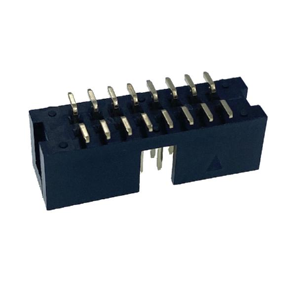 2.54mm SMT SMD Male Shrouded Connectors PA6T UL94V-0 Male Header Connector